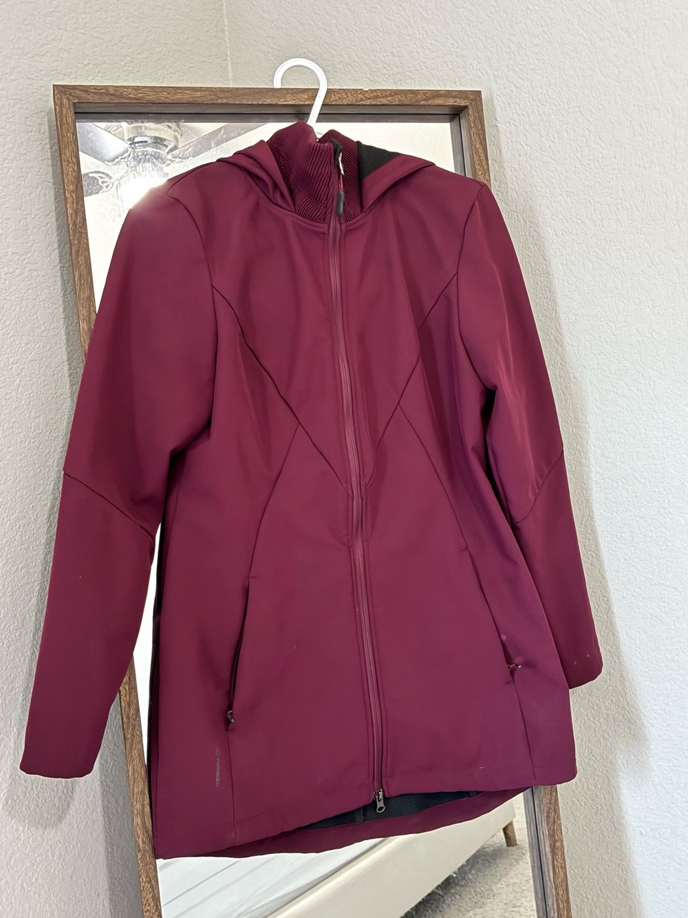 Champion Women's Burgundy Full-Zip Hooded Utility Jacket